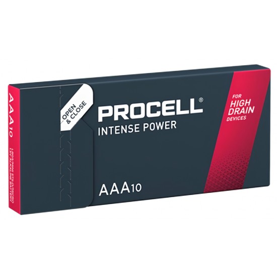 Baterie Alcalina Duracell Procell Intense LR03, AAA, Cutie 10 bucati
