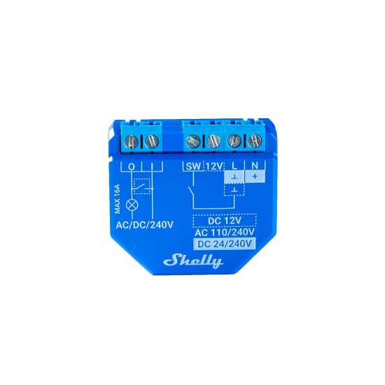 Shelly Plus 1, Releu inteligent, 1 canal, Wi-Fi, control aplicatie, compatibil SmartThings, Amazon Alexa, Google Home Shelly Plus 1, Releu inteligent, 1 canal, Wi-Fi, control aplicatie, compatibil SmartThings, Amazon Alexa, Google Home