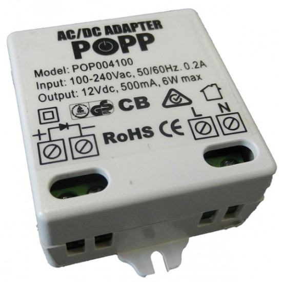 Adaptor alimentare pentru senzorul de fum cu sirena POPP V 1.2