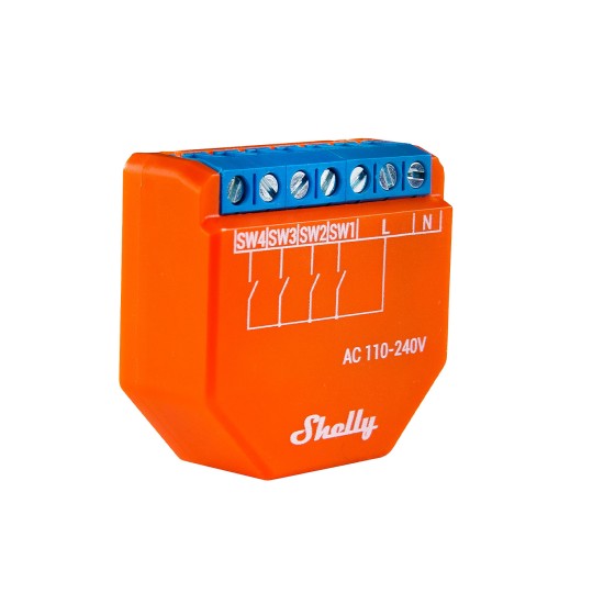 Shelly Plus i4, modul Wi-fi, 4 Canale, activare scene, compatibil SmartThings, Amazon Alexa, Google Assistant Shelly Plus i4, modul Wi-fi, 4 Canale, activare scene, compatibil SmartThings, Amazon Alexa, Google Assistant