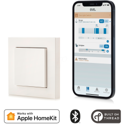 Eve Light Switch, Intrerupator inteligent de perete compatibil Apple Homekit, Thread  Eve Light Switch, Intrerupator inteligent de perete compatibil Apple Homekit, Thread
