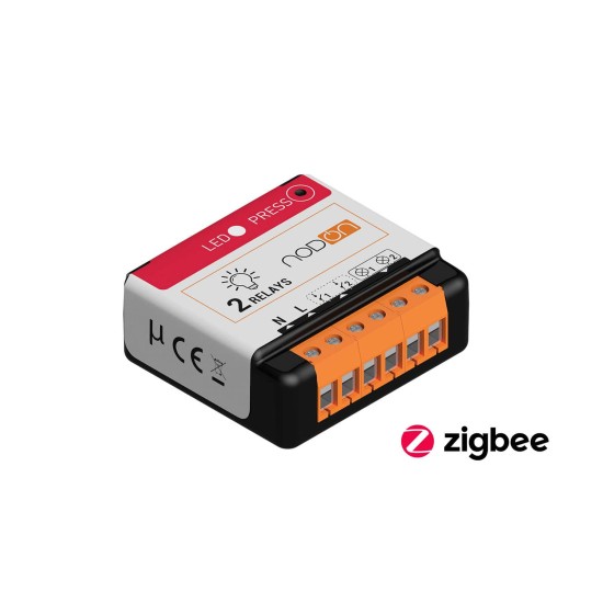 Releu Intrerupator ZigBee 2 Canale 2*3A NodOn SIN-4-2-20