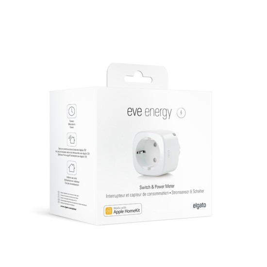 Priza Smart Eve Energy, masurare consum energie, compatibila Apple, Homekit, Thread, 4th Generation