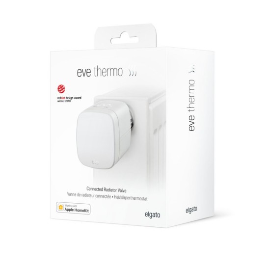 Termostat Radiator Eve Thermo Smart Valve, compatibil HomeKit, Thread, 3rd Generation