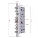 Broasca 6068 pentru incuietori inteligente, Placa 388 & 40 mm