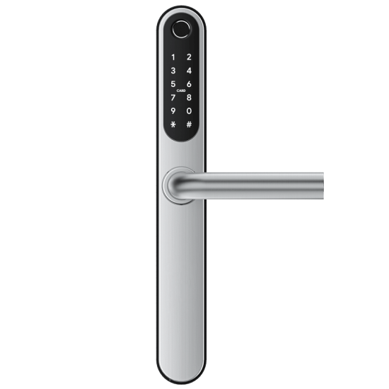 Yala Inteligenta MS33 PRO, BLE, TTLock App, usi PVC, Aluminiu, zavorare ridicare de maner