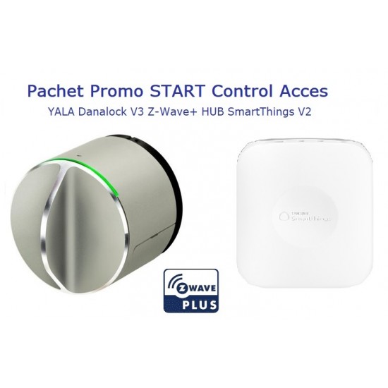 Pachet Promo START Control Acces Yala Danalock V3 Z-Wave + HUB SmartThings V2 Pachet Promo START Control Acces Yala Danalock V3 Z-Wave + HUB SmartThings V2