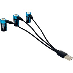 KIT 3 acumulatori Tedee GO2 + cablu incarcare