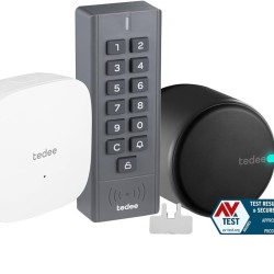 Tedee GO2 Full KIT Incuietoare + Bridge + Keypad + Cilindru Tedee GO2 Full KIT Incuietoare + Bridge + Keypad + Cilindru