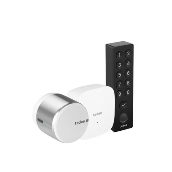 KIT Incuietoare Tedee GO2 Aluminium + Bridge + Keypad PRO KIT Incuietoare Tedee GO2 Aluminium + Bridge + Keypad PRO