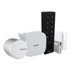 SET complet tedee PRO - 5 produse: incuietoare Tedee PRO + Bridge + cilindru ajustabil + KeyPad PRO + Door Sensor SET complet tedee PRO - 5 produse: incuietoare Tedee PRO + Bridge + cilindru ajustabil + KeyPad PRO + Door Sensor