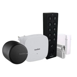 SET complet tedee PRO - 5 produse: incuietoare Tedee PRO + Bridge + cilindru ajustabil + KeyPad PRO + Door Sensor SET complet tedee PRO - 5 produse: incuietoare Tedee PRO + Bridge + cilindru ajustabil + KeyPad PRO + Door Sensor