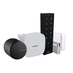 SET complet tedee PRO - 5 produse: incuietoare Tedee PRO + Bridge + cilindru ajustabil + KeyPad PRO + Door Sensor SET complet tedee PRO - 5 produse: incuietoare Tedee PRO + Bridge + cilindru ajustabil + KeyPad PRO + Door Sensor