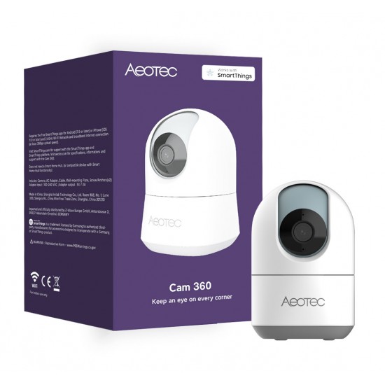 Aeotec Cam 360, SmartThings App