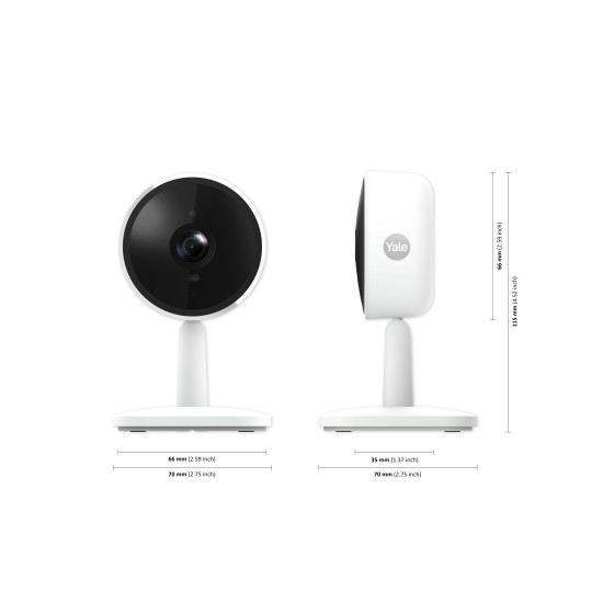 Yale Smart Camera, Interior,  App Yale Home, SV-IC-1A-W-EU