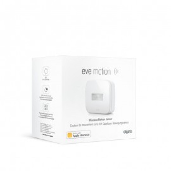 Senzor Miscare Eve Elgato, compatibil Apple HomeKit, Thread, 2nd Generation Senzor Miscare Eve Elgato, compatibil Apple HomeKit, Thread, 2nd Generation