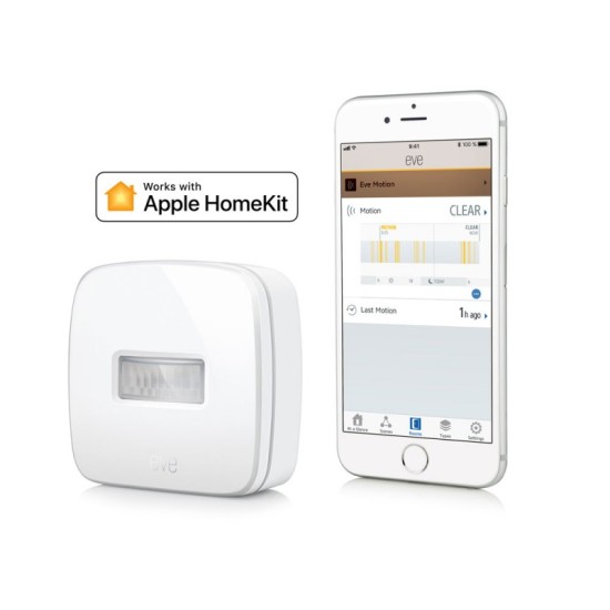 Senzor Miscare Eve Elgato, compatibil Apple HomeKit, Thread, 2nd Generation